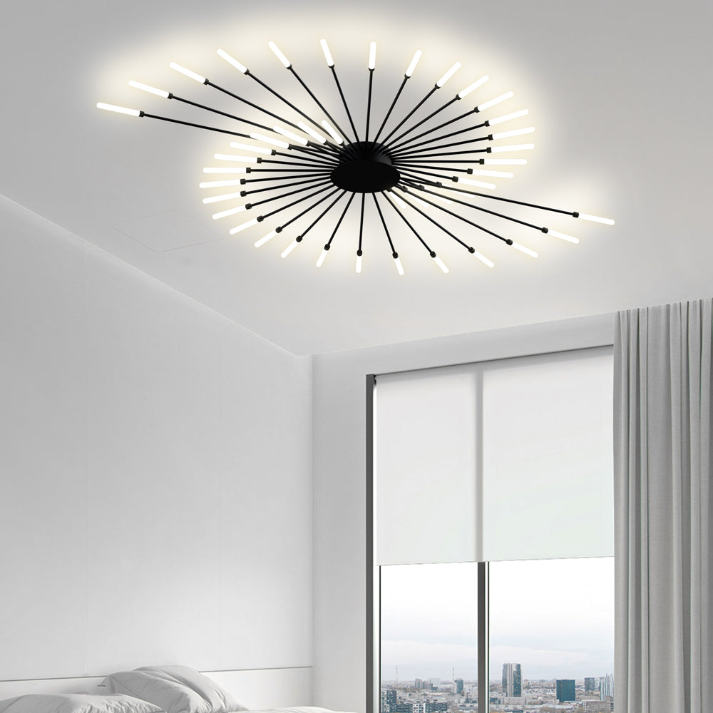Moderne LED Plafondlamp met Spoetnik Ontwerp – 360 Graden Verlichting voor Hoge Plafonds 5