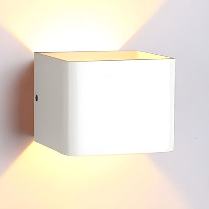 Moderne LED Wandlamp Zwart met Dubbele Lichtprojectie voor Hal en Slaapkamer - Compacte Muurlamp voor Sfeervolle Verlichting 2