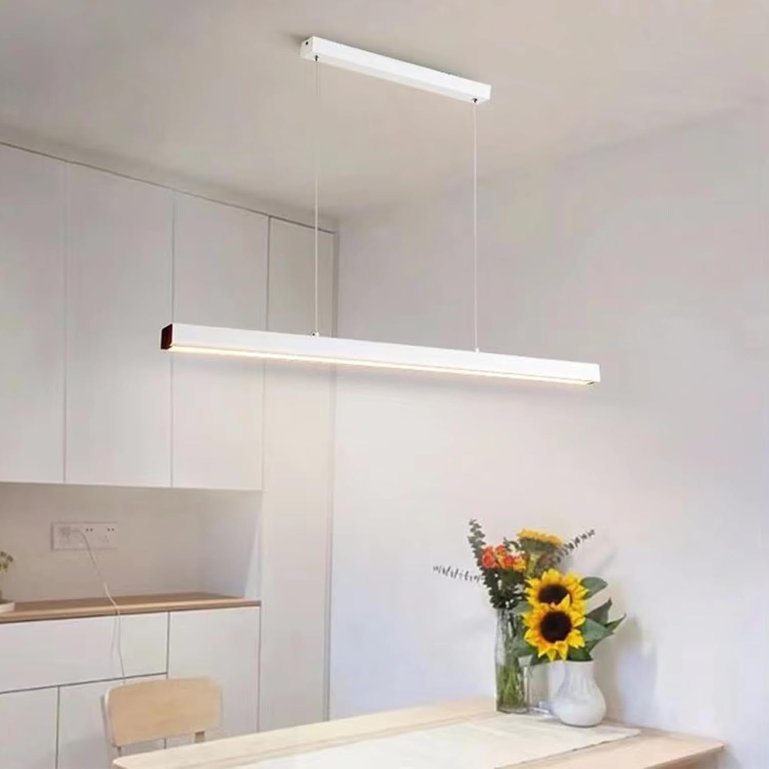 Moderne Linea Hanglamp met Dimbare LED en Geheugenfunctie – Verkrijgbaar in 80, 100 en 120 cm 6