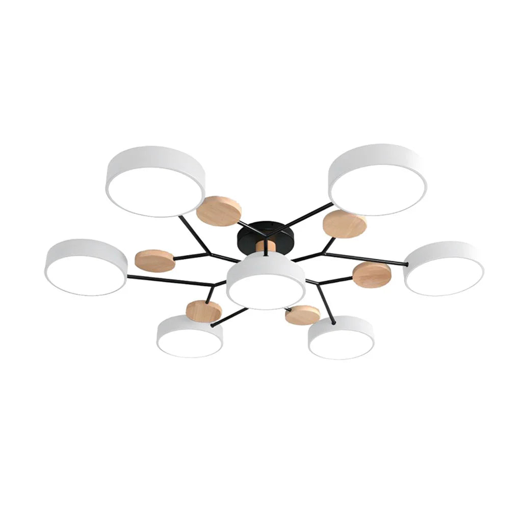 Moderne Moleculaire LED Plafondlamp 30 cm – Energiezuinige Plafonniere voor Slaapkamer en Woonkamer 9