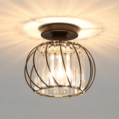 Moderne Plafondlamp Zwart van Glas – Elegante Plafonnière voor Sfeervolle Verlichting in Slaapkamer en Woonkamer 0