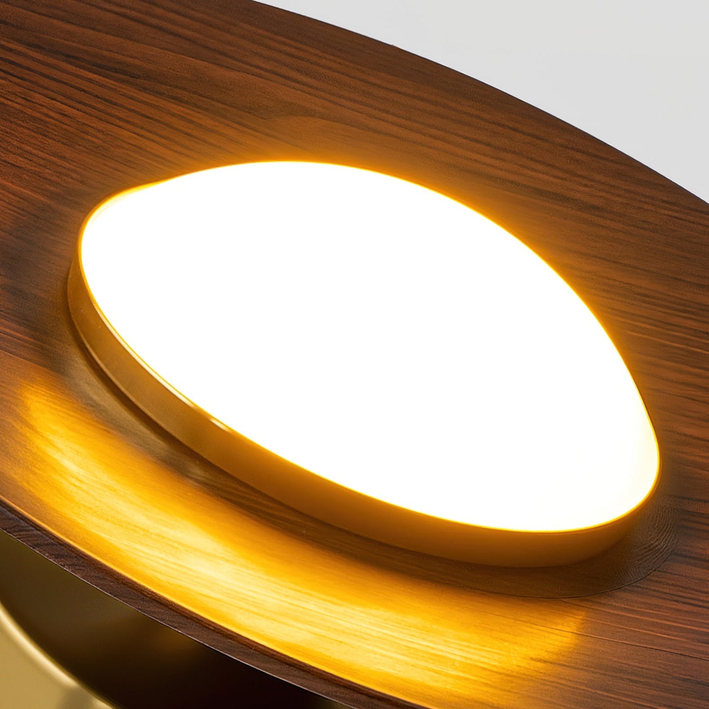 Moderne Plafondlamp met Geïntegreerde LED en Houten Accent – Warm Wit Licht 5