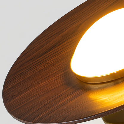 Moderne Plafondlamp met Geïntegreerde LED en Houten Accent – Warm Wit Licht 6