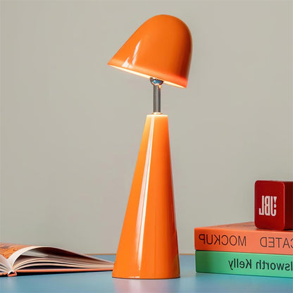 Moderne Tafellamp met Geometrisch Ontwerp en LED Verlichting - Verkrijgbaar in Rood, Oranje en Groen 4