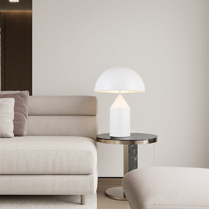 Moderne Tafellamp met Sculpturaal Metaal en Acryl Kap - Warm LED Licht - D35xH52cm voor Elegante Sfeer 5