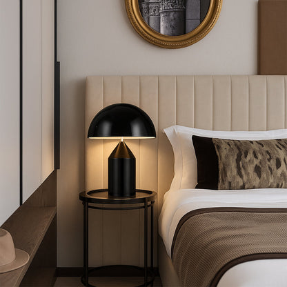 Moderne Tafellamp met Sculpturaal Metaal en Acryl Kap - Warm LED Licht - D35xH52cm voor Elegante Sfeer 6