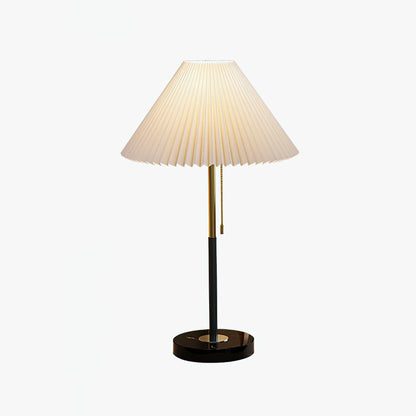 Moderne Tafellamp met Stofenkap en Marmeren Voet - Dimbaar Warm Licht 2800K 4