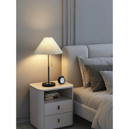 Moderne Tafellamp met Stofenkap en Marmeren Voet - Dimbaar Warm Licht 2800K 6