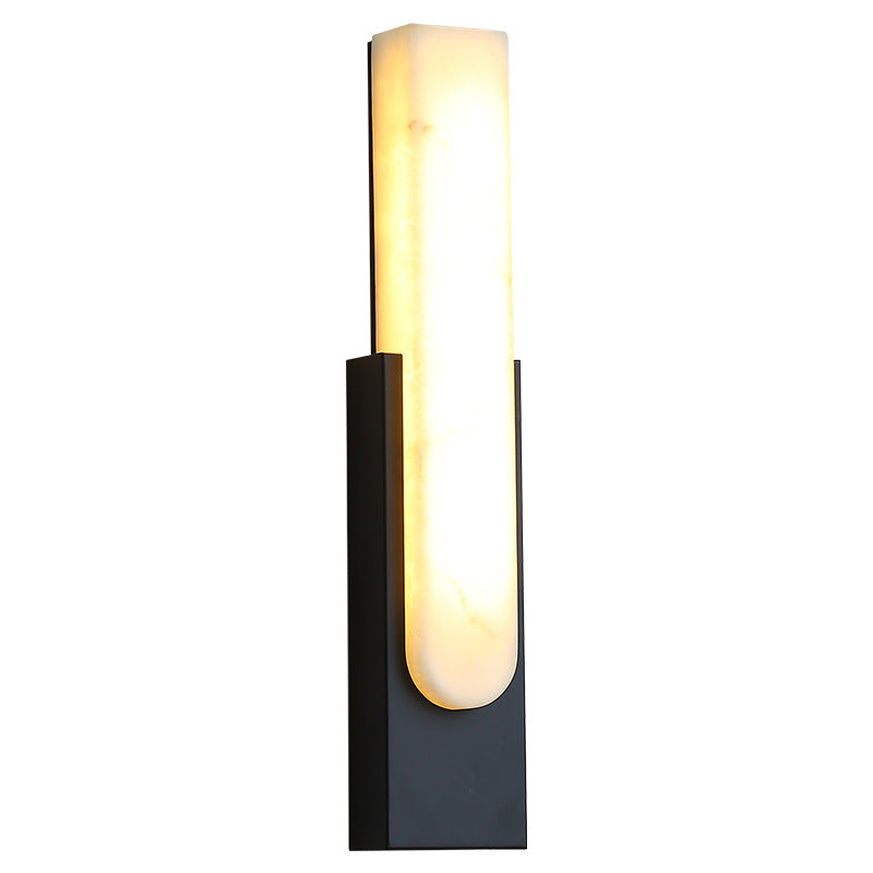 Moderne Wandlamp Goudkleurig met Echt Marmer en LED Verlichting – Minimalistisch Design voor Binnen 6
