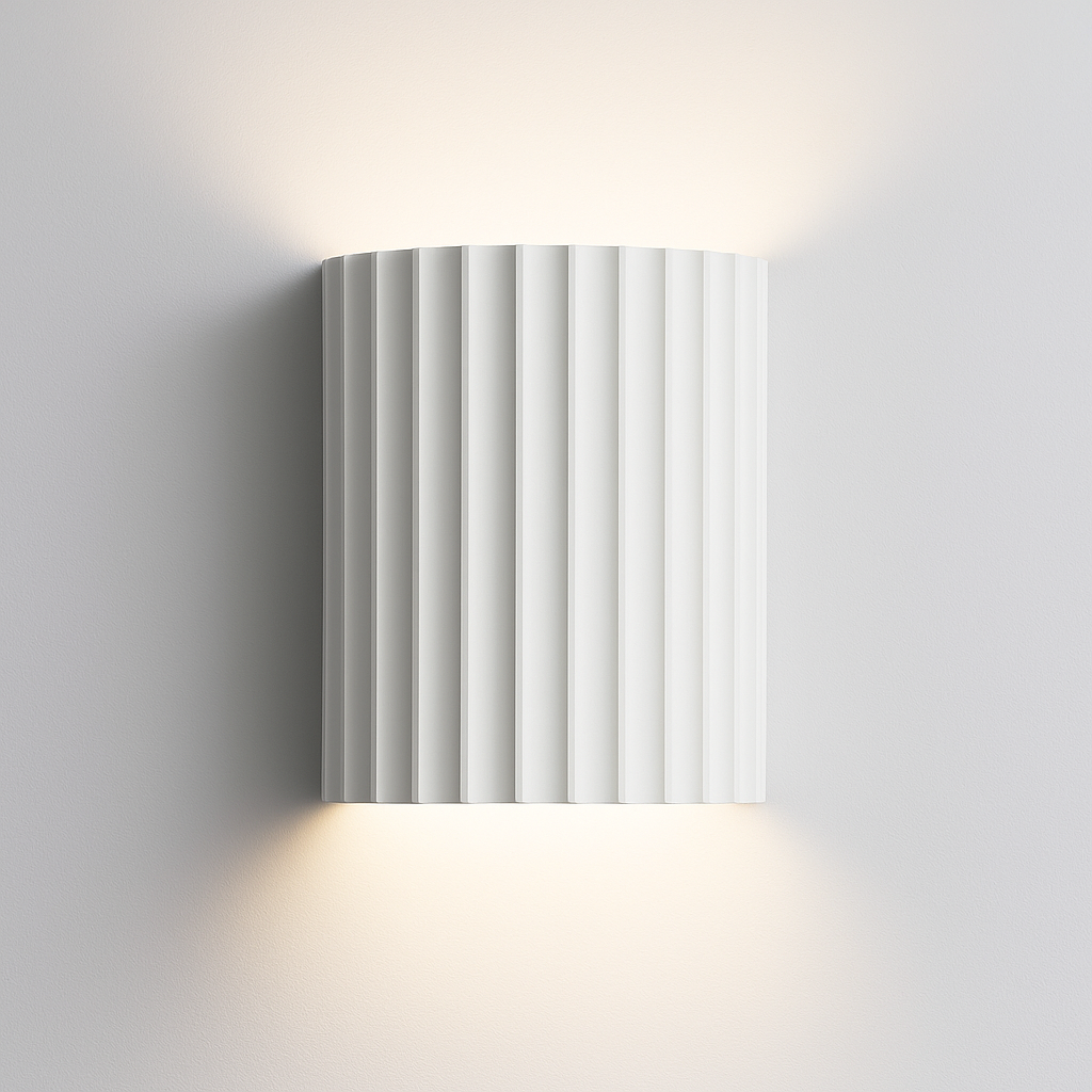 Moderne Wandlamp van Kunsthars met LED Verlichting – 14 x 8 x 16,5 cm voor Binnengebruik 0