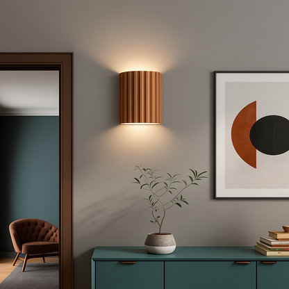 Moderne Wandlamp van Kunsthars met LED Verlichting – 14 x 8 x 16,5 cm voor Binnengebruik 1