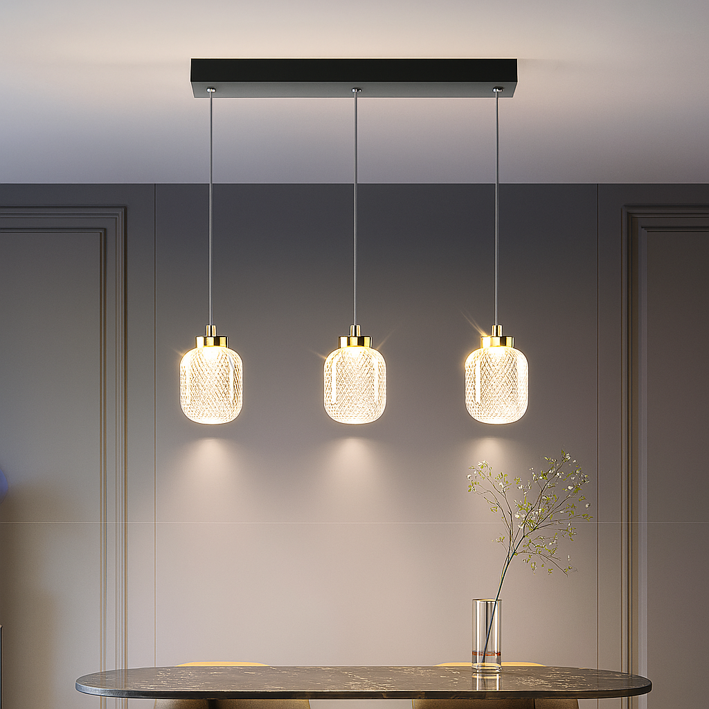 Moderne Zwarte Hanglamp Eettafel – Strak Design voor Gerichte Verlichting in Eetkamer of Keuken 3