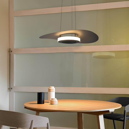 Moderne Zwarte Hanglamp met Verstelbare Hoogte voor Eettafel en Woonkamer – Energiezuinige LED Verlichting in Metaal en Acryl 8