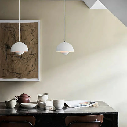 Moderne Zwarte Hanglamp voor Eettafel en Slaapkamer – Stijlvolle Woonkamer Lamp met Bloemknop Design 7