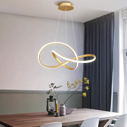 Moderne Zwarte Hanglamp voor Eettafel en Woonkamer – Dimbaar met Afstandsbediening en Aluminium Afwerking 4