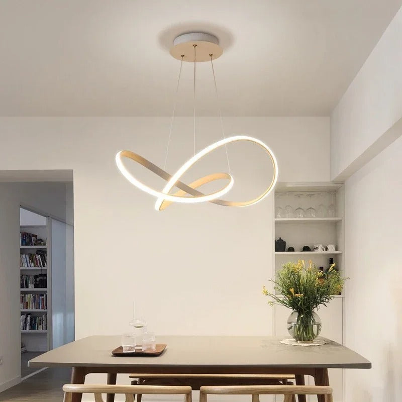 Moderne Zwarte Hanglamp voor Eettafel en Woonkamer – Dimbaar met Afstandsbediening en Aluminium Afwerking 5
