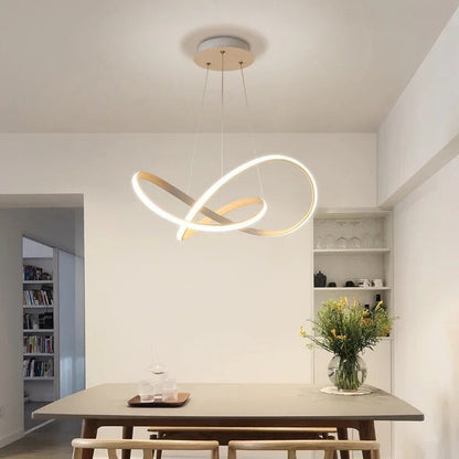 Moderne Zwarte Hanglamp voor Eettafel en Woonkamer – Dimbaar met Afstandsbediening en Aluminium Afwerking 5
