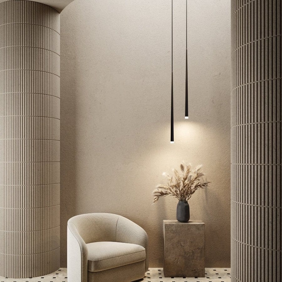 Moderne Zwarte Hanglamp voor Eettafel met Druppelontwerp en LED Verlichting – Stijlvolle Woonkamer Lamp 0