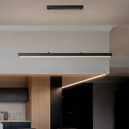 Moderne Zwarte Hanglamp voor Eettafel met Verstelbare Hoogte en LED Verlichting - Industrieel Minimalistisch Design 14