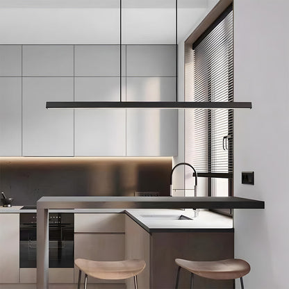 Moderne Zwarte Hanglamp voor Eettafel met Verstelbare Hoogte en LED Verlichting - Industrieel Minimalistisch Design 8