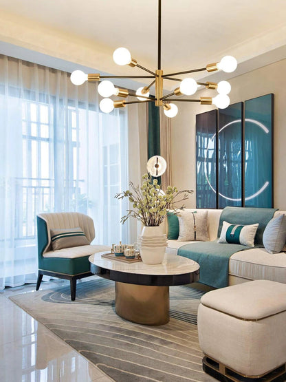 Moderne Zwarte Kroonluchter LED met 4-10 Lichtpunten – Elegante Stijlvolle Verlichting voor Interieur 6