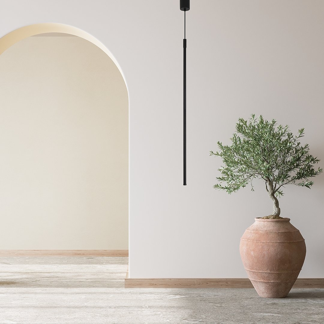 Moderne Zwarte LED Hanglamp voor Eettafel – Minimalistisch Ontwerp, Energiezuinig en Duurzaam Aluminium Frame 3