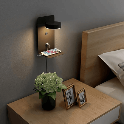 Nachtlamp met 330° Draaibaarheid en USB Oplaadstation – Multifunctioneel Nachtlampje voor Slaapkamer 1