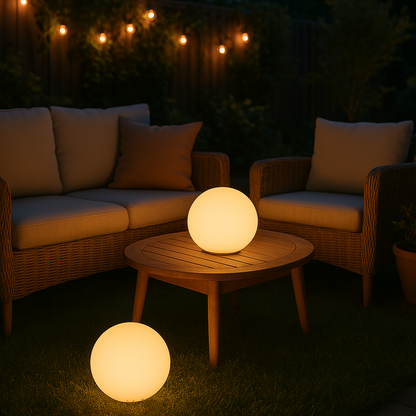 Oplaadbare Draadloze Tafellamp GlowOrb met 16 Kleuren en Afstandsbediening - Moderne LED Lamp 5