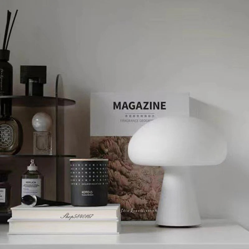 Paddenstoelvormige Tafel Lamp 25 cm Hoog – Warm LED Licht voor Sfeer en Decoratie in Woonkamer en Slaapkamer 0