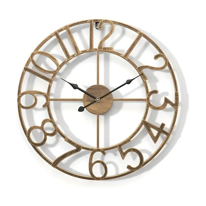 Retro Digitale Wandklok van Metaal met Grote Weergave – Stijlvol en Duidelijk voor Elke Woonkamer 1