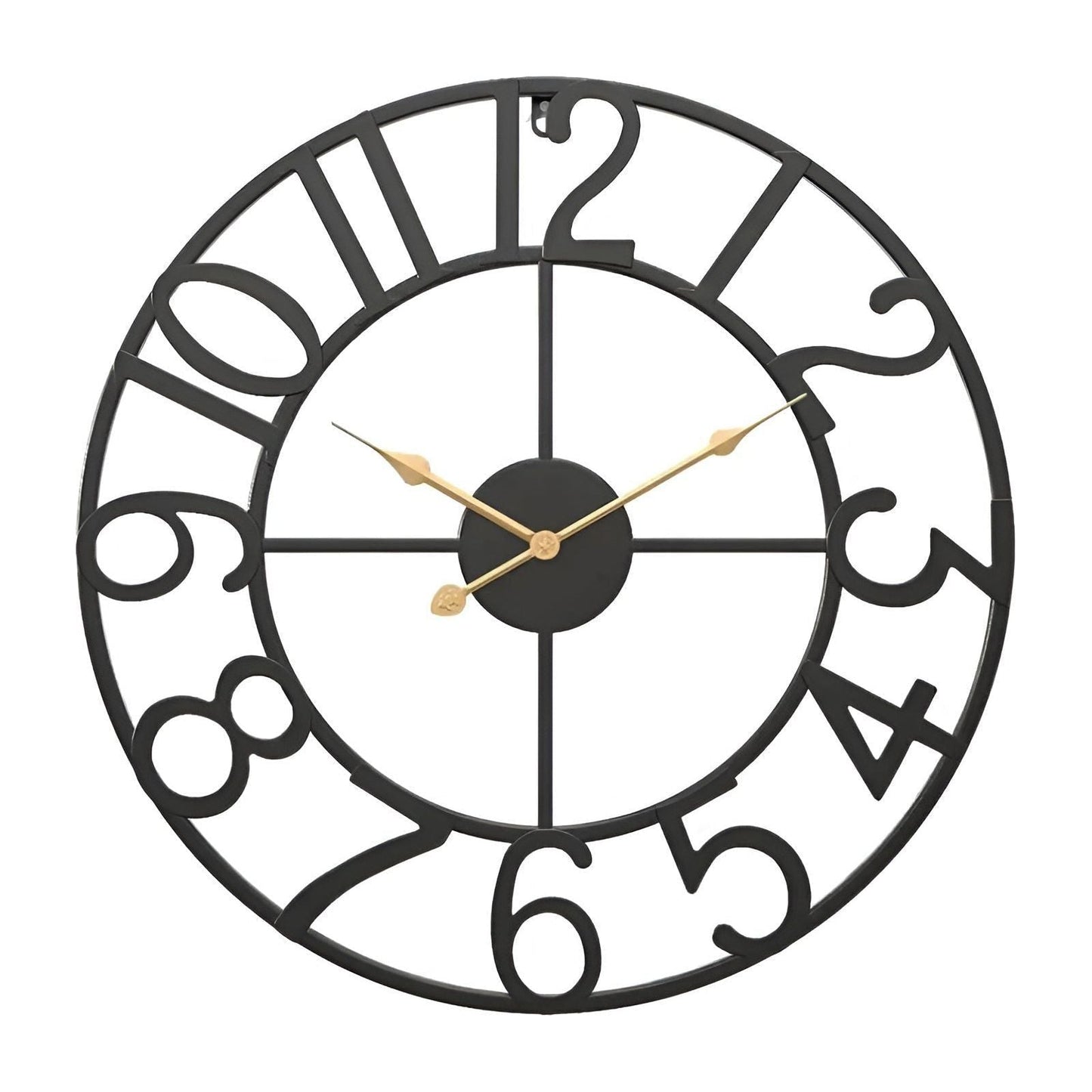 Retro Digitale Wandklok van Metaal met Grote Weergave – Stijlvol en Duidelijk voor Elke Woonkamer 2