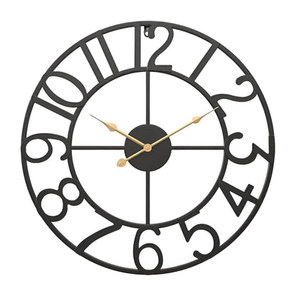 Retro Digitale Wandklok van Metaal met Grote Weergave – Stijlvol en Duidelijk voor Elke Woonkamer 2