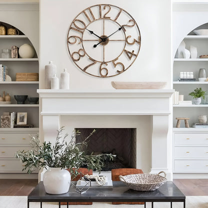 Retro Digitale Wandklok van Metaal met Grote Weergave – Stijlvol en Duidelijk voor Elke Woonkamer 5