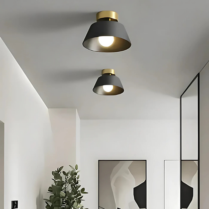 Retro LED Plafondlamp - Energiezuinige Plafonniere voor Woonkamer - Stijlvol Ontwerp met E27 Fitting, 10-15m² Verlichtingsgebied 0