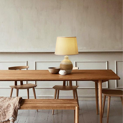 Rustieke Keramische Tafellamp met Henneptouw en E27 Lamphouder – Handgemaakt Design 7