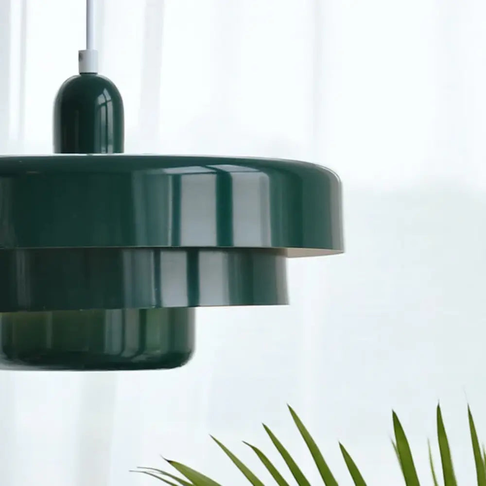 Scandinavische Hanglamp met Middeleeuws Ontwerp voor Eettafel en Woonkamer – Handgemaakt in Groen 5