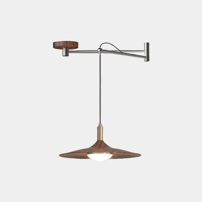 Scandinavische Hanglamp met Verstelbare Zwenkarm en Dimbare LED Verlichting 0