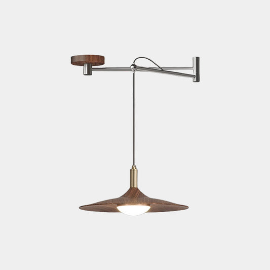 Scandinavische Hanglamp met Verstelbare Zwenkarm en Dimbare LED Verlichting 0