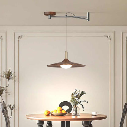 Scandinavische Hanglamp met Verstelbare Zwenkarm en Dimbare LED Verlichting 1