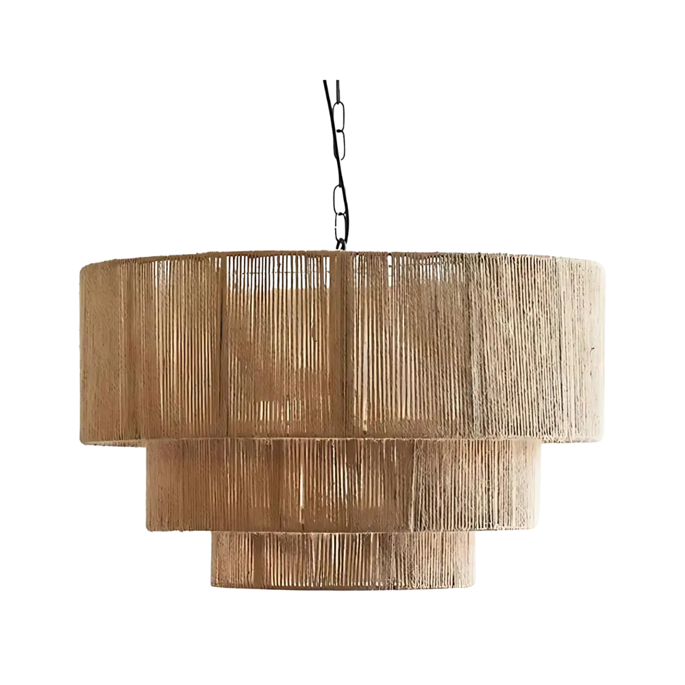 Scandinavische Hanglamp van Hennep Touw – Boho-Design voor Woonkamer, Eetkamer of Slaapkamer 0