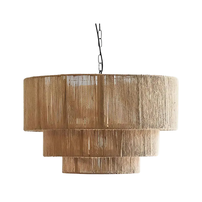 Scandinavische Hanglamp van Hennep Touw – Boho-Design voor Woonkamer, Eetkamer of Slaapkamer 0