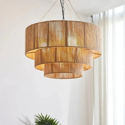 Scandinavische Hanglamp van Hennep Touw – Boho-Design voor Woonkamer, Eetkamer of Slaapkamer 5