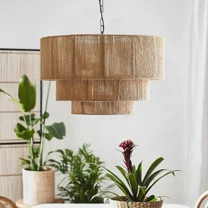 Scandinavische Hanglamp van Hennep Touw – Boho-Design voor Woonkamer, Eetkamer of Slaapkamer 6