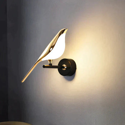 Scandinavische LED Wandlamp met Vogelmotief voor Sfeervolle Verlichting - Muurlamp voor Binnengebruik 0