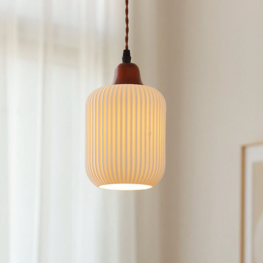 Scandinavische Vintage Hanglamp met Zachte Gloed voor Woonkamer Eetkamer en Slaapkamer Verlichting - Keramiek Design 0