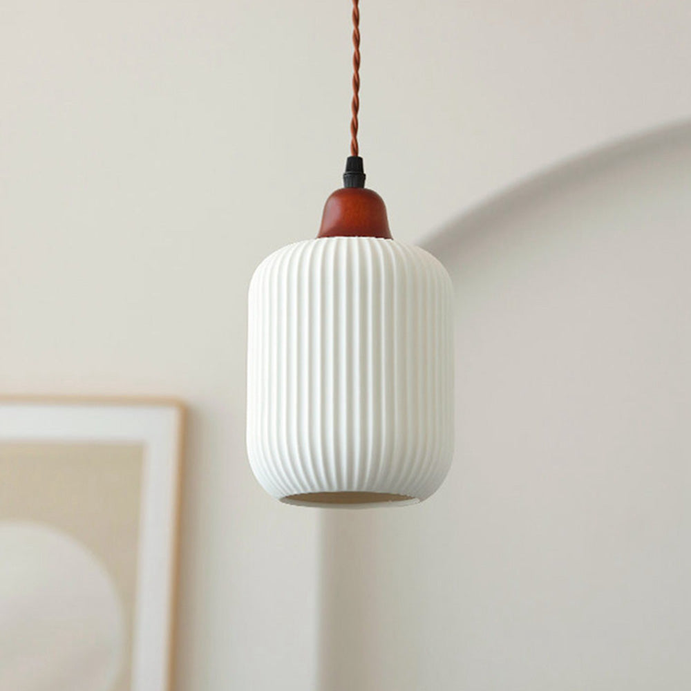 Scandinavische Vintage Hanglamp met Zachte Gloed voor Woonkamer Eetkamer en Slaapkamer Verlichting - Keramiek Design 2