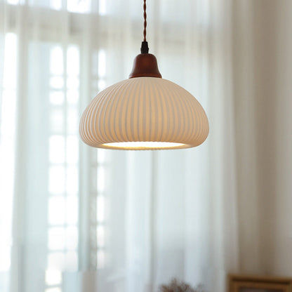 Scandinavische Vintage Hanglamp met Zachte Gloed voor Woonkamer Eetkamer en Slaapkamer Verlichting - Keramiek Design 5