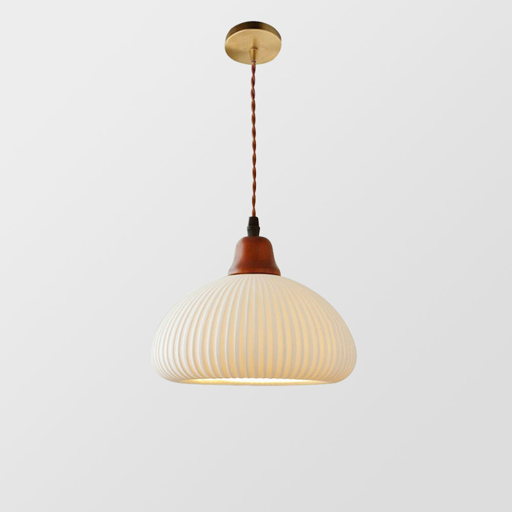 Scandinavische Vintage Hanglamp met Zachte Gloed voor Woonkamer Eetkamer en Slaapkamer Verlichting - Keramiek Design 7