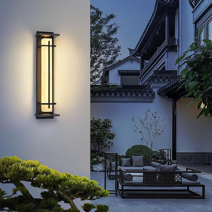 Moderne Buitenlamp met Marmerlook & RVS – IP65 LED Wandlamp