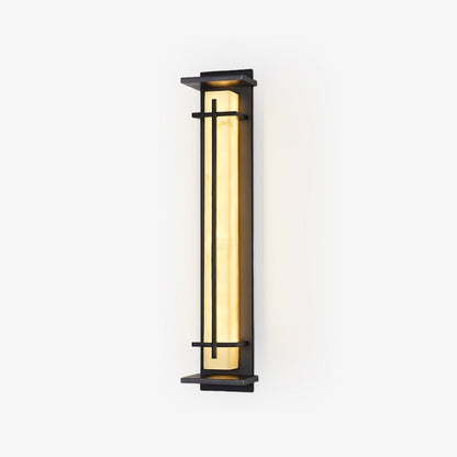 Moderne Buitenlamp met Marmerlook & RVS – IP65 LED Wandlamp